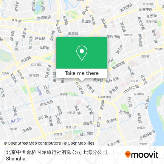 北京中世金桥国际旅行社有限公司上海分公司 map