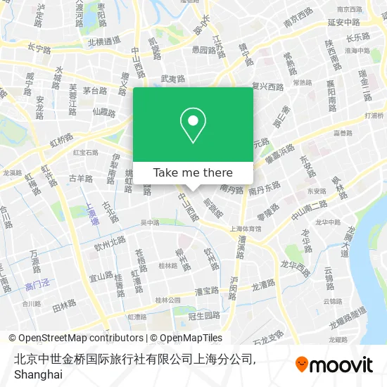 北京中世金桥国际旅行社有限公司上海分公司 map