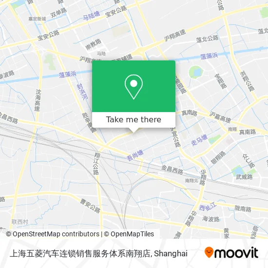 上海五菱汽车连锁销售服务体系南翔店 map