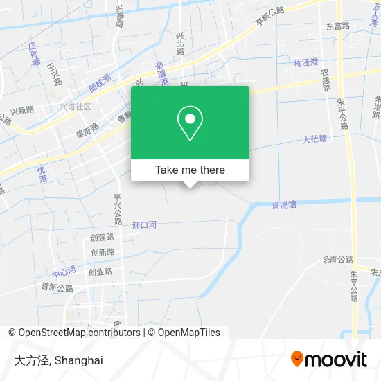 大方泾 map