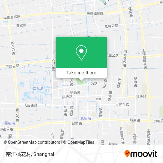 南汇桃花村 map