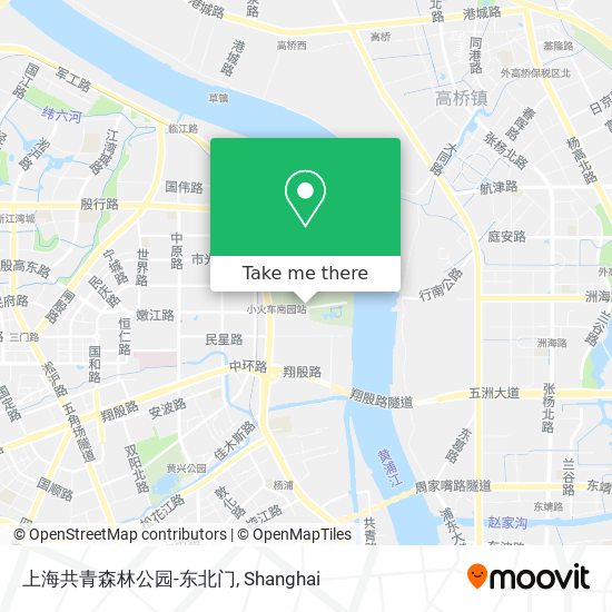 上海共青森林公园-东北门 map