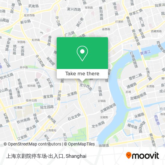 上海京剧院停车场-出入口 map