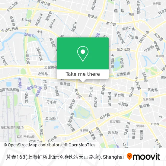 莫泰168(上海虹桥北新泾地铁站天山路店) map