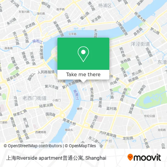 上海Riverside apartment普通公寓 map