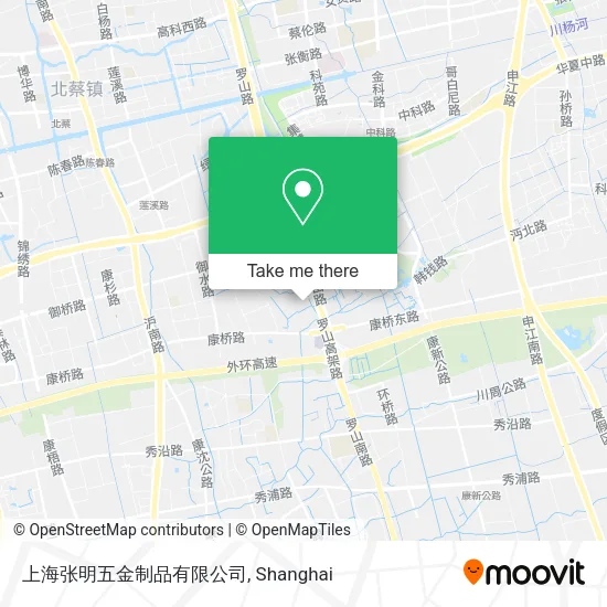 上海张明五金制品有限公司 map