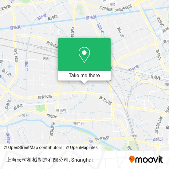 上海天树机械制造有限公司 map