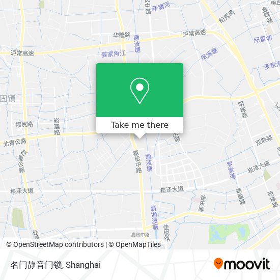 名门静音门锁 map