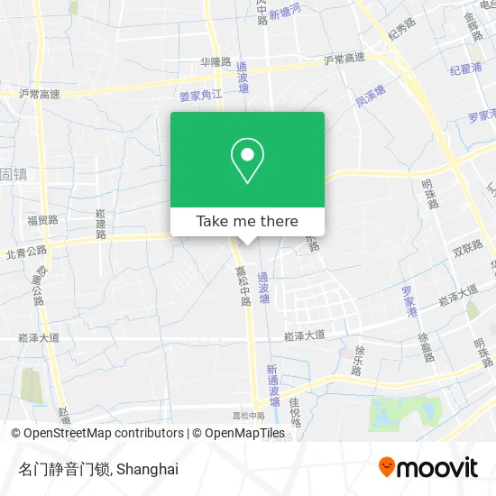 名门静音门锁 map