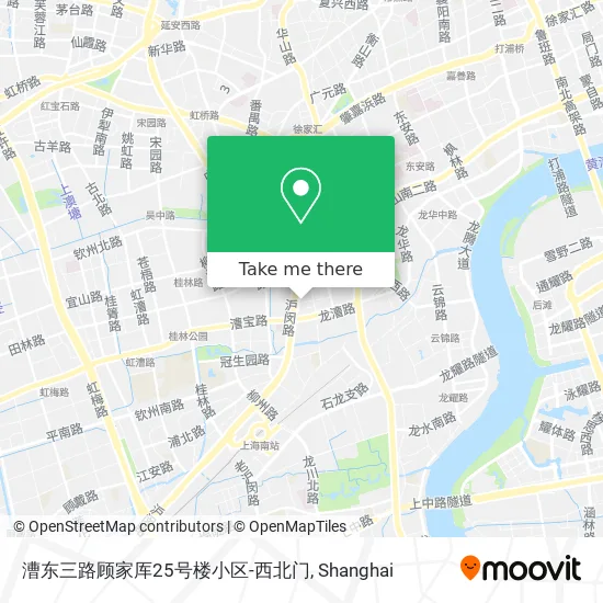 漕东三路顾家厍25号楼小区-西北门 map