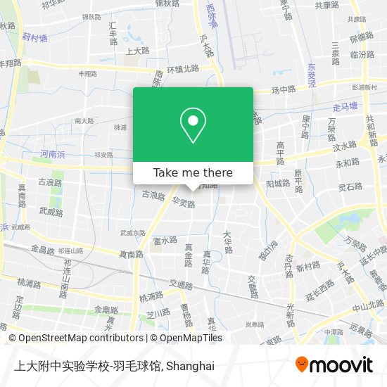 上大附中实验学校-羽毛球馆 map