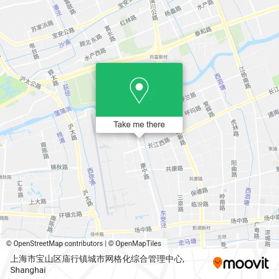 上海市宝山区庙行镇城市网格化综合管理中心 map