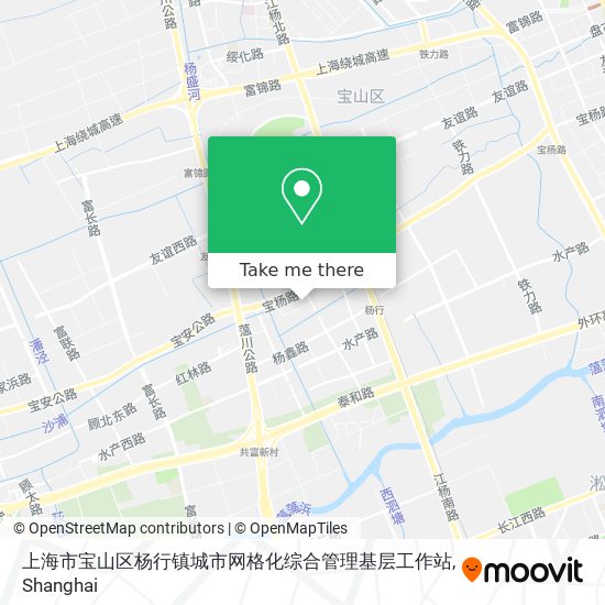 上海市宝山区杨行镇城市网格化综合管理基层工作站 map