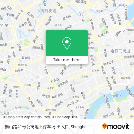 衡山路41号公寓地上停车场-出入口 map