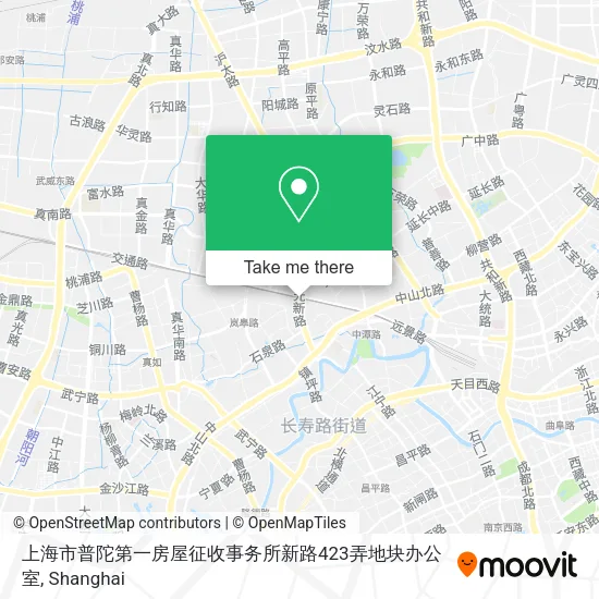 上海市普陀第一房屋征收事务所新路423弄地块办公室 map