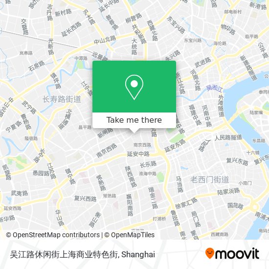 吴江路休闲街上海商业特色街 map
