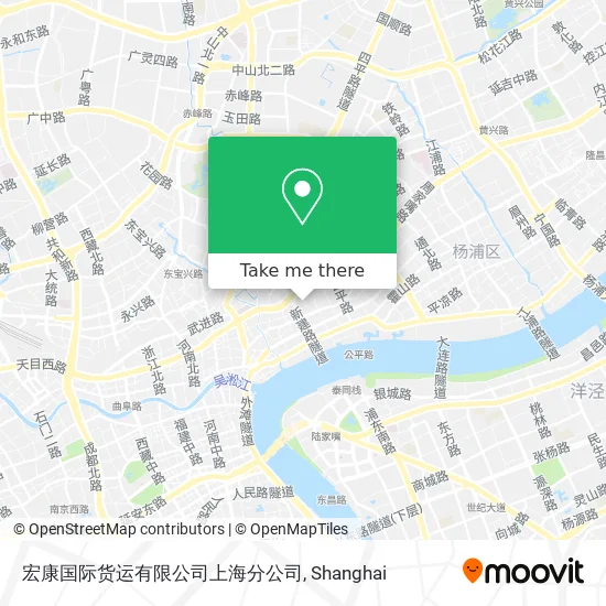 宏康国际货运有限公司上海分公司 map