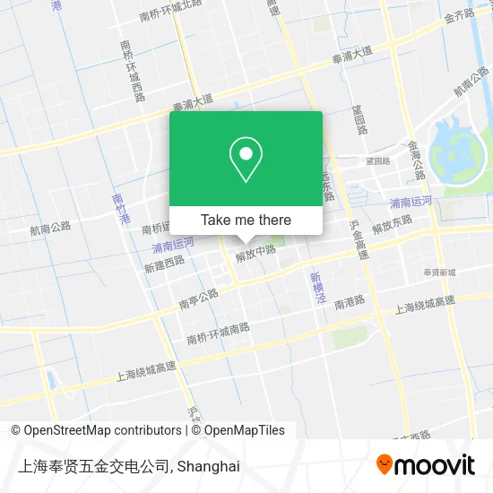 上海奉贤五金交电公司 map