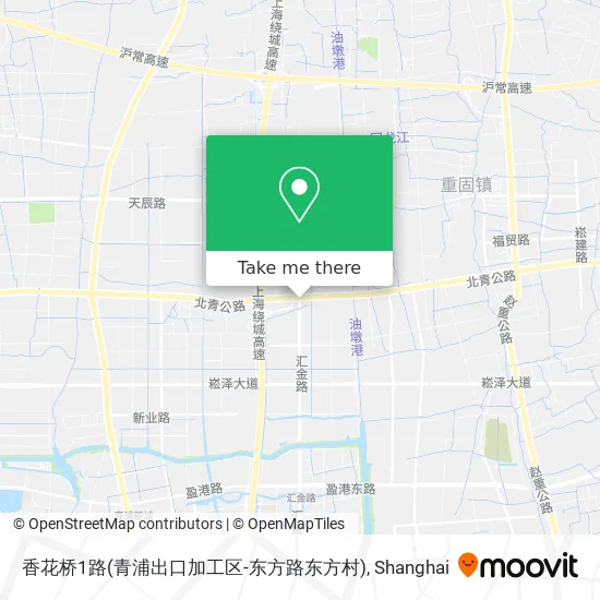 香花桥1路(青浦出口加工区-东方路东方村) map