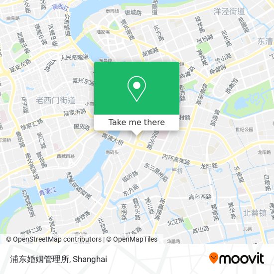 浦东婚姻管理所 map