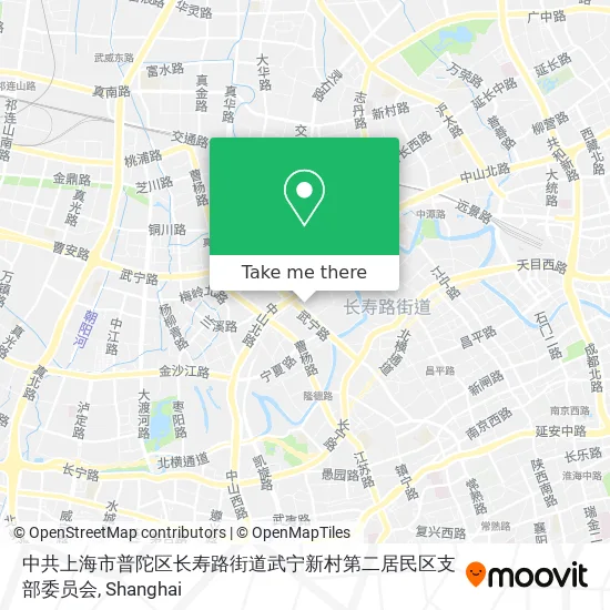 中共上海市普陀区长寿路街道武宁新村第二居民区支部委员会 map