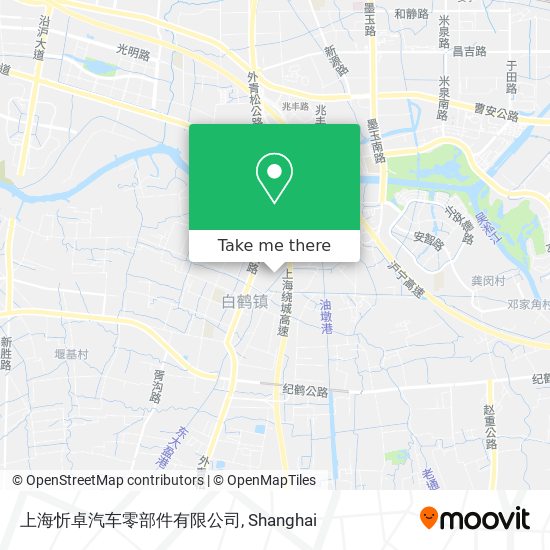 上海忻卓汽车零部件有限公司 map