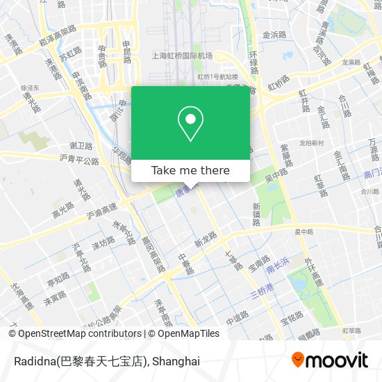 Radidna(巴黎春天七宝店) map