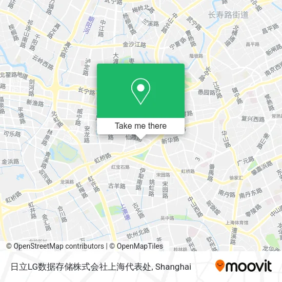 日立LG数据存储株式会社上海代表处 map