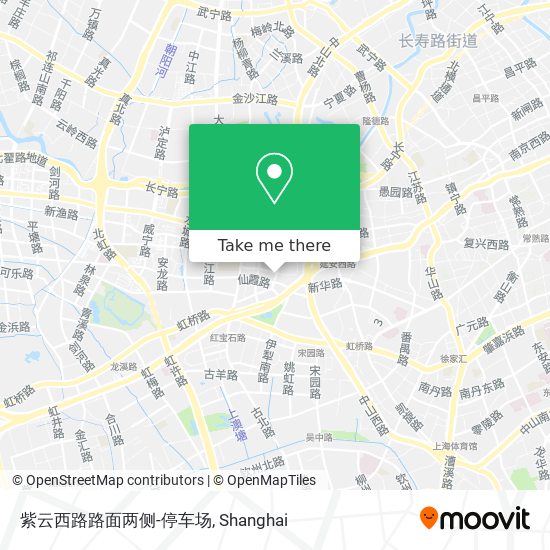 紫云西路路面两侧-停车场 map