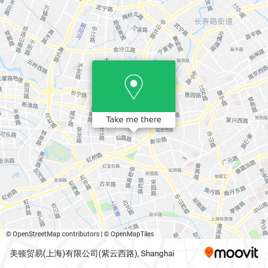 美顿贸易(上海)有限公司(紫云西路) map