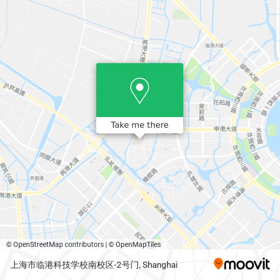 上海市临港科技学校南校区-2号门 map
