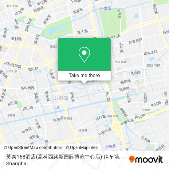 莫泰168酒店(高科西路新国际博览中心店)-停车场 map