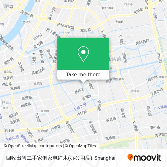 回收出售二手家俱家电红木(办公用品) map