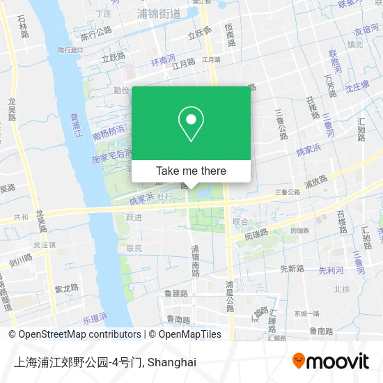 上海浦江郊野公园-4号门 map
