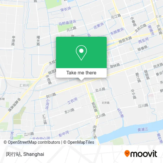 闵行站 map