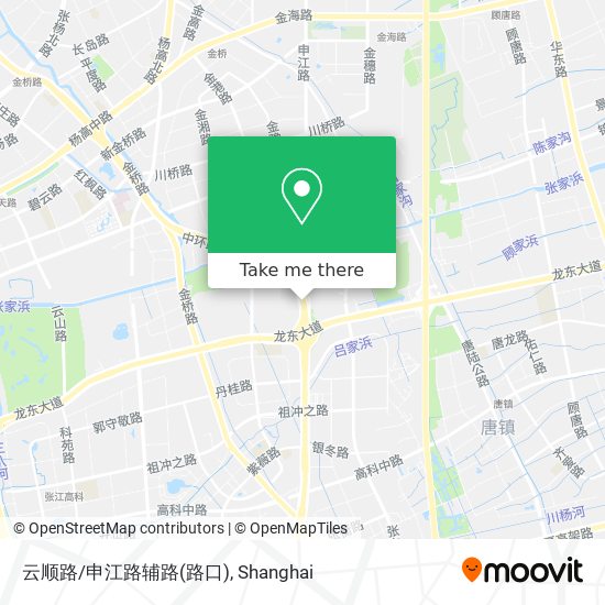 云顺路/申江路辅路(路口) map
