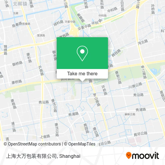 上海大万包装有限公司 map