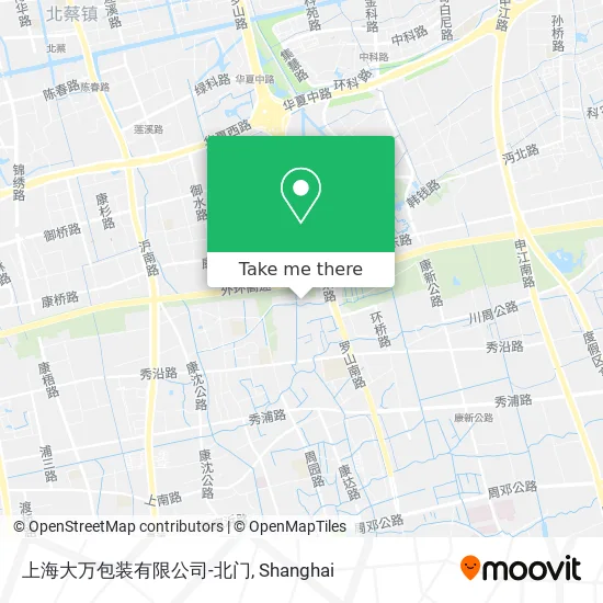 上海大万包装有限公司-北门 map