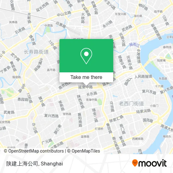 陕建上海公司 map