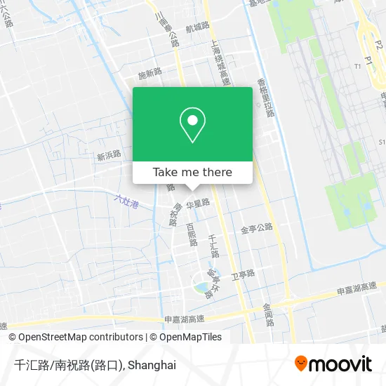 千汇路/南祝路(路口) map