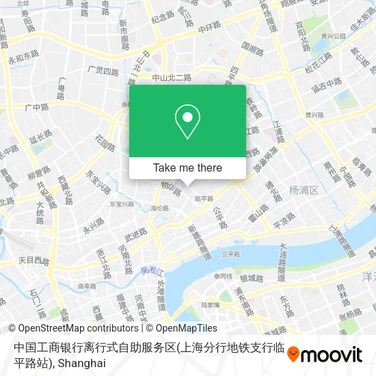 中国工商银行离行式自助服务区(上海分行地铁支行临平路站) map