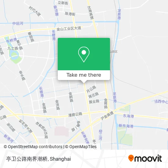 亭卫公路南界潮桥 map
