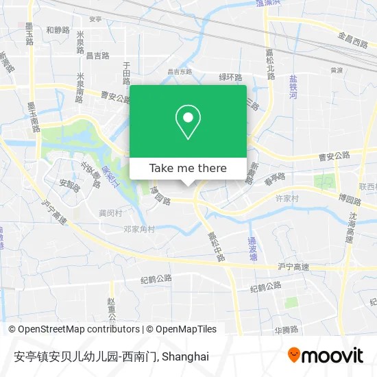 安亭镇安贝儿幼儿园-西南门 map