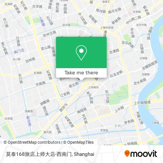 莫泰168旅店上师大店-西南门 map
