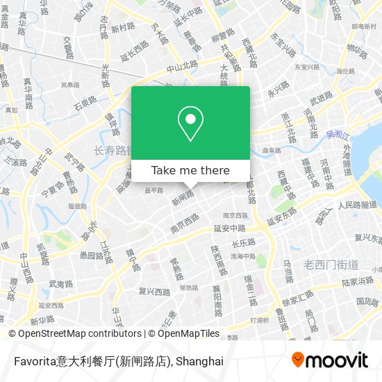 Favorita意大利餐厅(新闸路店) map