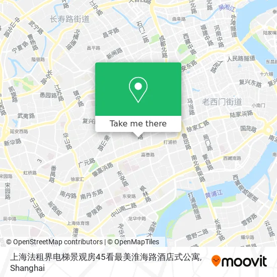 上海法租界电梯景观房45看最美淮海路酒店式公寓 map