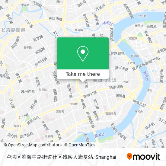 卢湾区淮海中路街道社区残疾人康复站 map