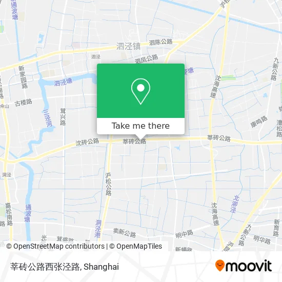 莘砖公路西张泾路 map