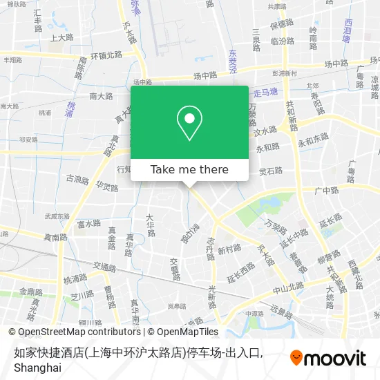 如家快捷酒店(上海中环沪太路店)停车场-出入口 map