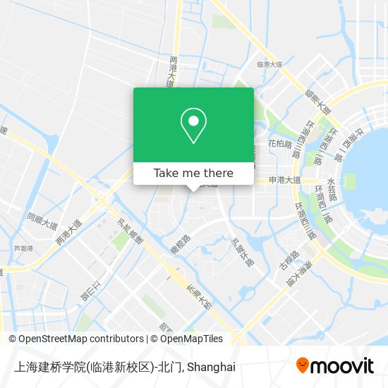 上海建桥学院(临港新校区)-北门 map